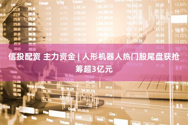 信投配资 主力资金 | 人形机器人热门股尾盘获抢筹超3亿元
