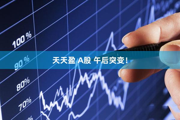 天天盈 A股 午后突变！